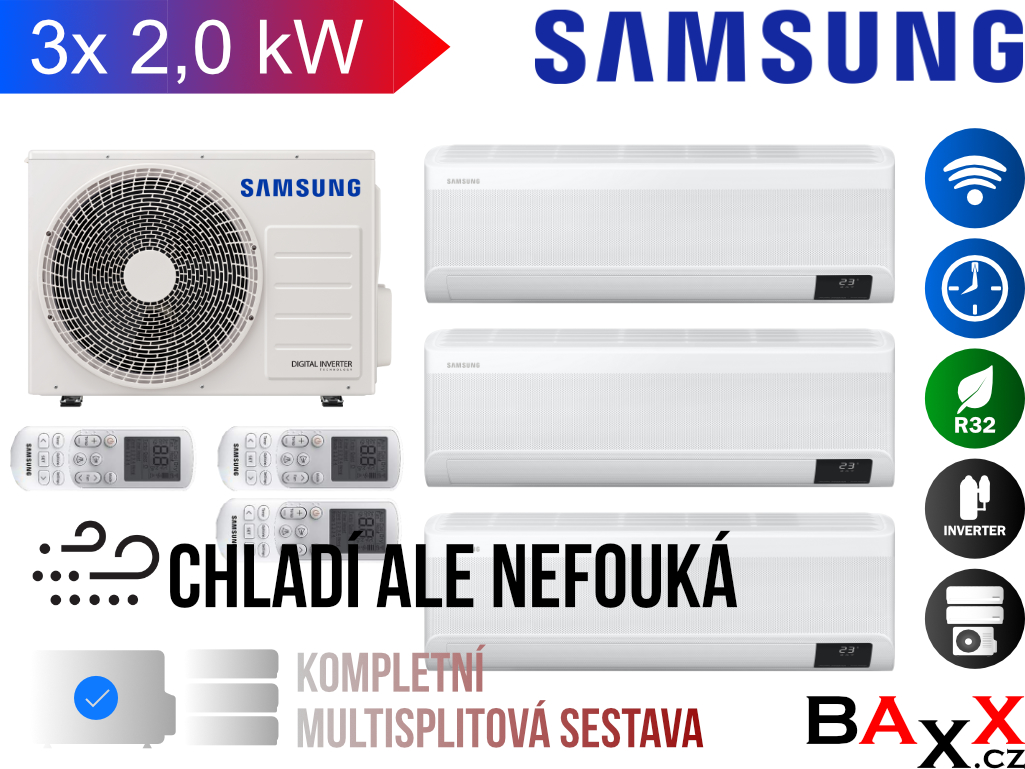 Samsung multisplit wind free comfort 3x1 2,0 kW